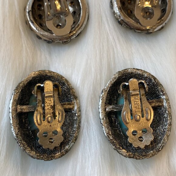 COLLECTION OF CLIP/SCREWBACK EARRINGS (TARA, CORO, 925 STERLING) - Picture 14 of 16